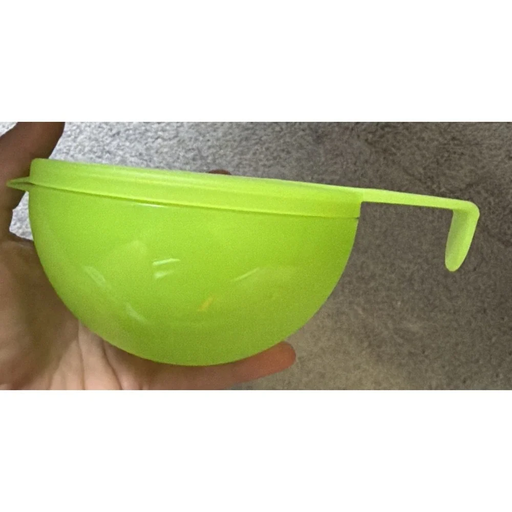Tupperware Forget Me Not Hinged Hanging Tomato Onion Keeper Lime Green New